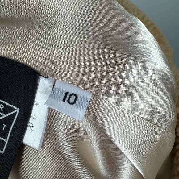 ALIETTE | Tan Faux Fur Sherpa Mini Skirt MSRP $895 Women’s Sizes 0, 2, 4, & 10 - Picture 12 of 13